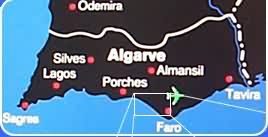 Algarve map